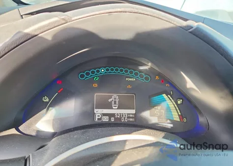 2015 Nissan Leaf S z USA, uszkodzony, nr VIN 1N4AZ0CP2FC327743